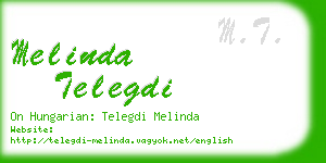 melinda telegdi business card